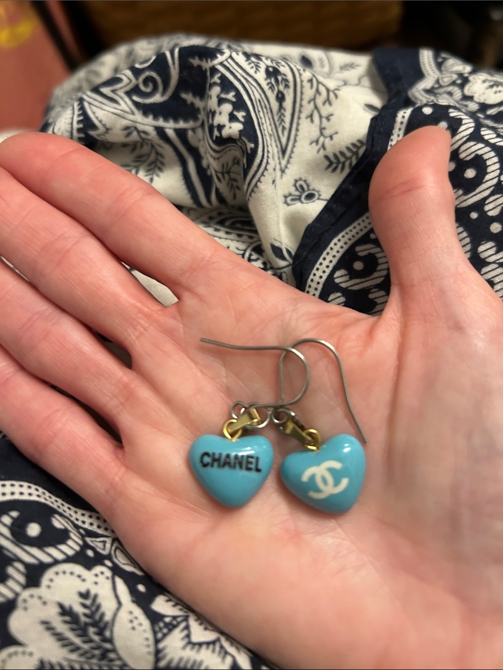 Carrie Fairy Designs Authentic Designer Charms Repurposed Into Earrings